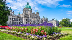 Legislative buildings in the capital city of British Columbia